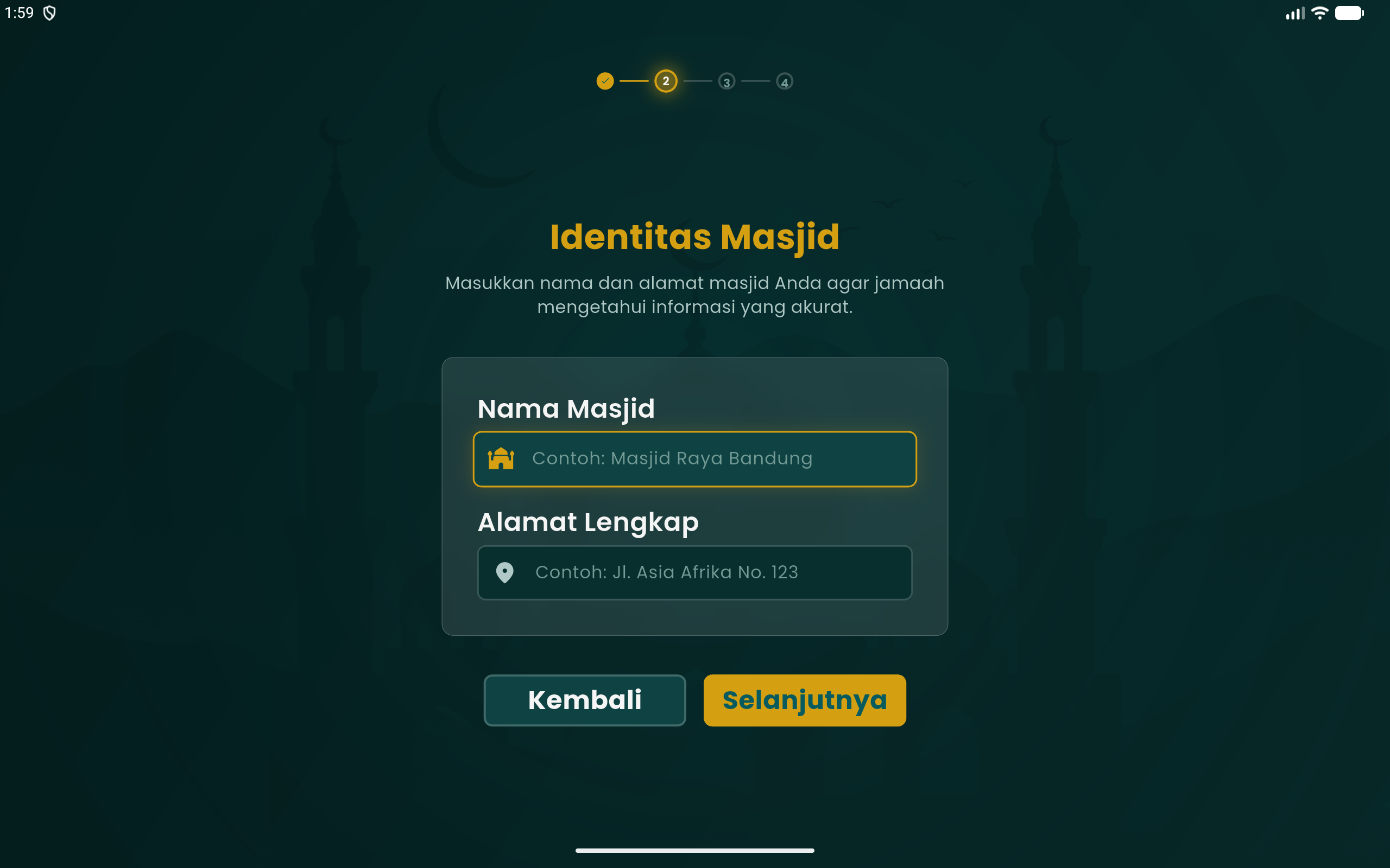 Setup Identitas Masjid