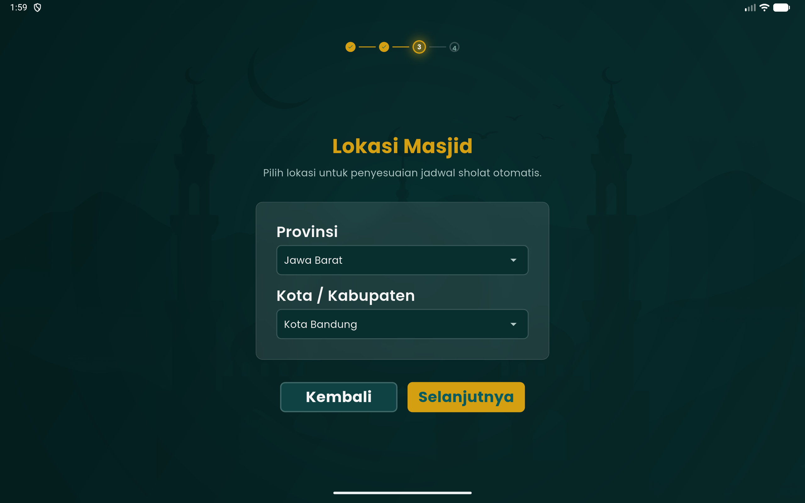 Setup Wizard Langkah 3
